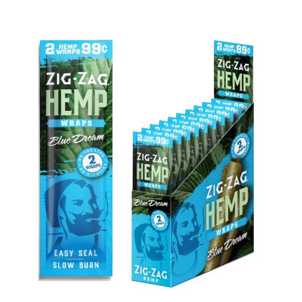 ZIG-ZAG Natural Hemp Wraps Blue Dream Flavor