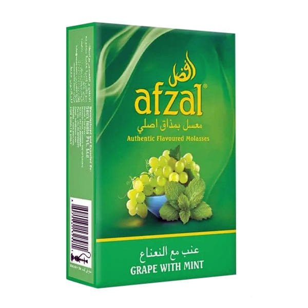 Afzal Tobacco Hookah Molasses Shisha Flavor - Grape with Mint - Hookah Smoke Shop