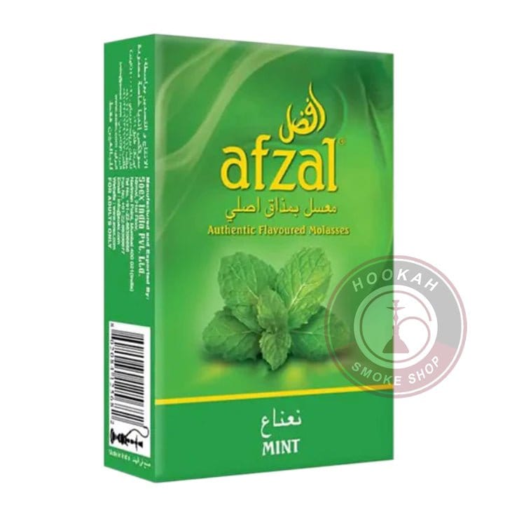 Afzal Tobacco Hookah Molasses Shisha Flavor - Mint - Hookah Smoke Shop